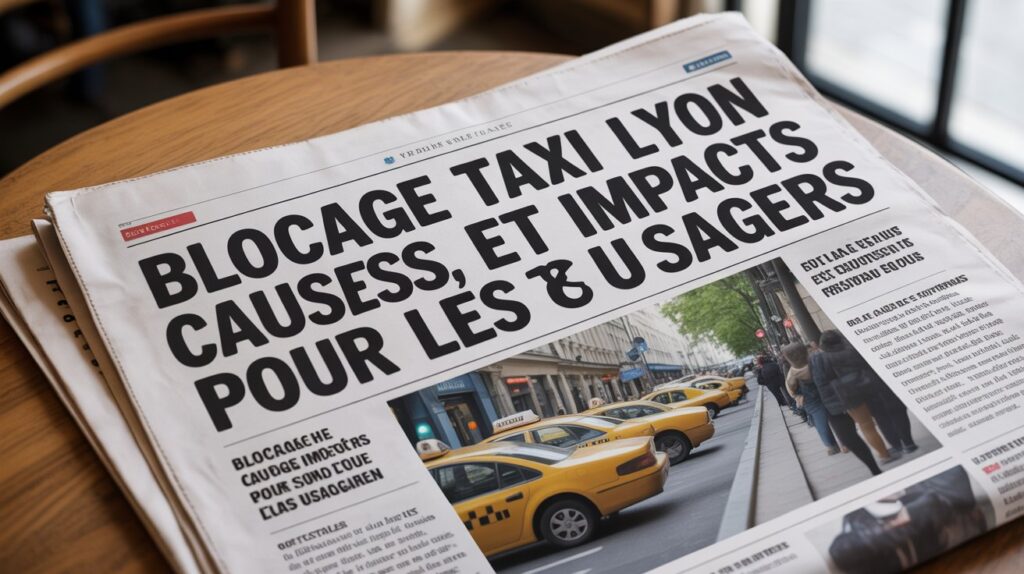 blocage taxi lyon